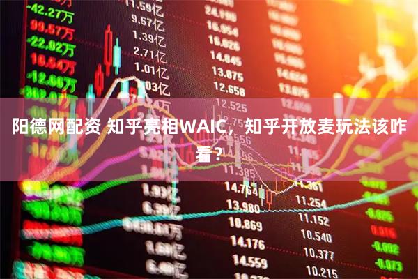 阳德网配资 知乎亮相WAIC，知乎开放麦玩法该咋看？