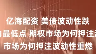 亿海配资 美债波动性跌至接近年内最低点 期权市场为何押注波动性重燃